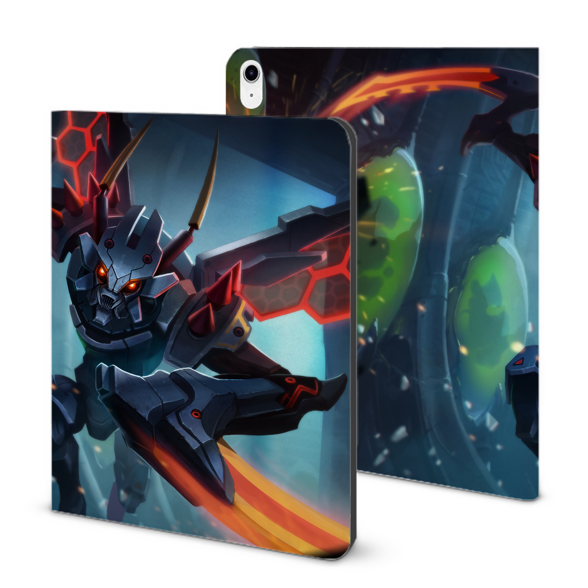 （画像用） リーグ・オブ・レジェンド League of Legends LOL IPad ケース ブック型 PUレザー TPU 耐衝撃 軽量 薄型 ペン収納なし 全面保護 IPad 各モデル対応